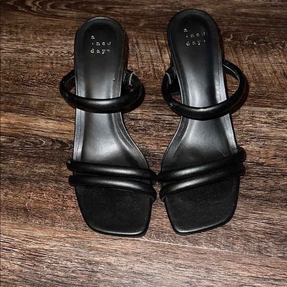 a new day Shoes - A New Day Black Strappy Sandals